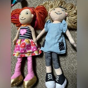 Groovy Girls Colorful Rag Dolls Set of 4 dolls,two beds, two horses